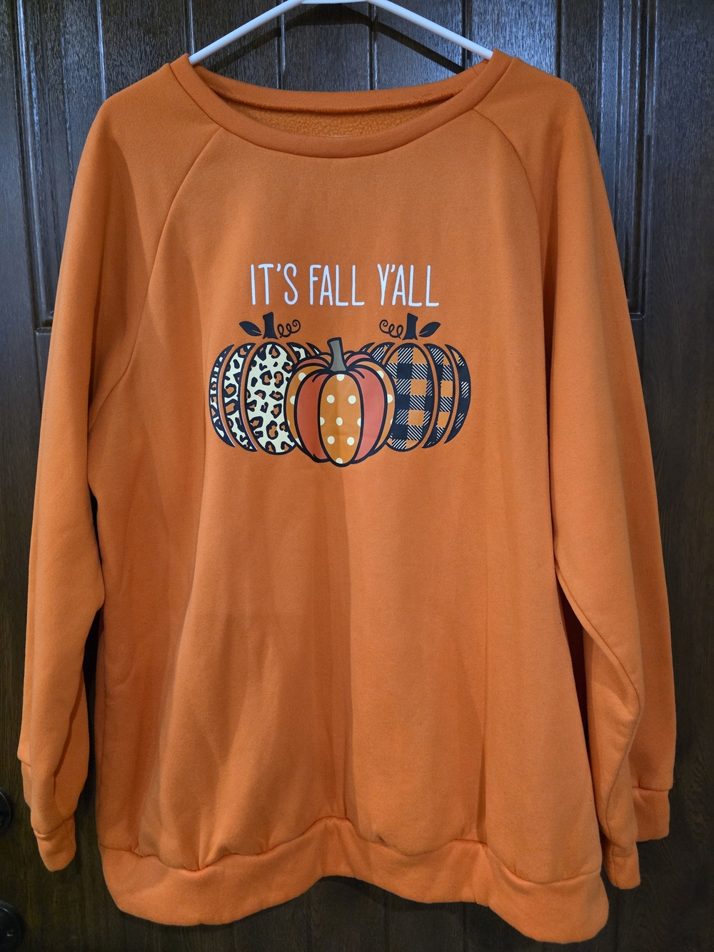 Fall Y'All Orange Graphic Women's Sweatshirt